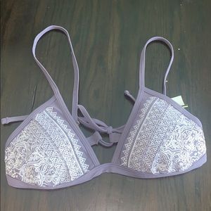 A cute dark lavender bikini top